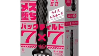 ハトプラ メス堕ちバックディルド 7×7 ライズトルネード black アナル ディルド 電動