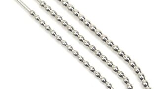 弯曲コックプラグ ペニスプラグ ビーズ連結式ペニスブジー 8㎜-10㎜ 3本セット ステンレス製 ペニス責め sm…