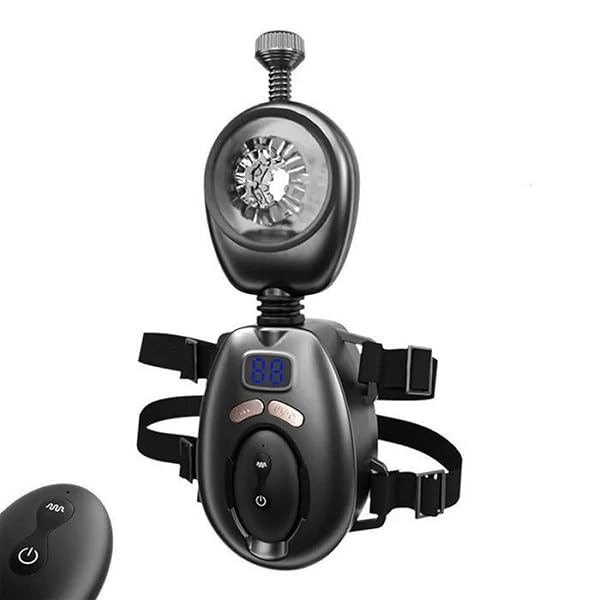 9種類の突き上げ＆9種類の振動モードを備えた男性用オナホール。ウエストストラップ付きのハンズフリー設計で、男性に究…