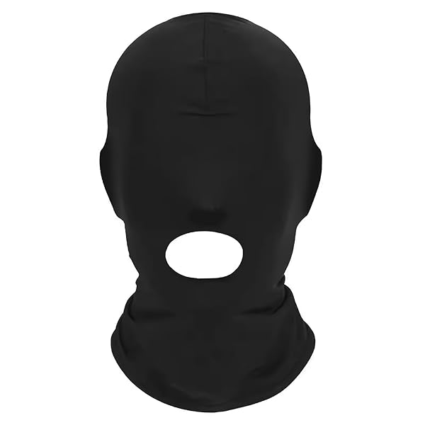 [ANZOBEN] 全頭マスク 覆面マスク 通気性 高弾性 男 女 兼用 コスプレ smプレイ 夏用 sm 防風（…