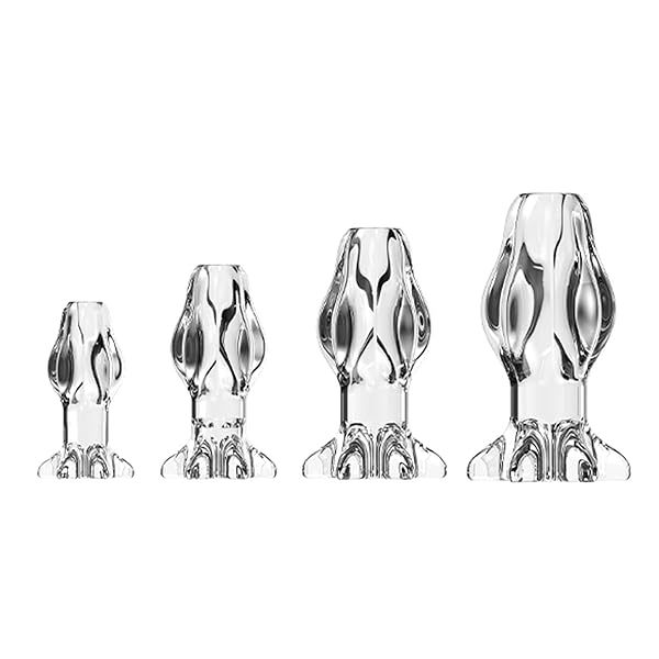 ディルド – CHYG 中空プラグ シリコンアナルプラグ拡張 柔らかいアナル洗浄器 蕾の形 あなる拡張器具 初心者女性用 観察用…