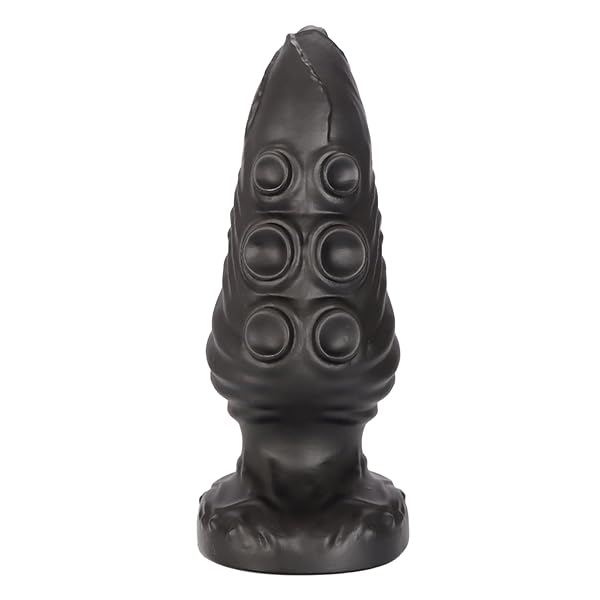 Hitasi アナルプラグアナルディルド 極太サイズ 柔らかい人外ディルド 男性吸盤付き大人の玩具 凹凸ありアナル…