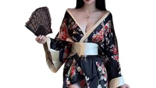 [Joyasslly] 浴衣 セクシー 女性 花魁 コスプレ衣装 ショート丈 花柄 和風 大胆 コスチューム 浴衣…