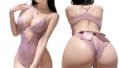 コスプレ – [LIKENNY] セクシー ランジェリー 蝶結び レース V ネック きれい ボディースーツ 股開き 穴開き式 …