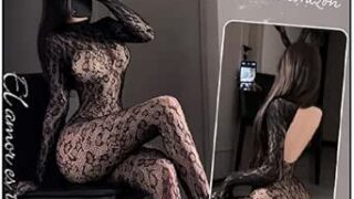 [LIKENNY] ボディストッキング ヒョウ柄 誘惑 セクシー ランジェリー コスプレ 過激 変態 極薄 透け透…