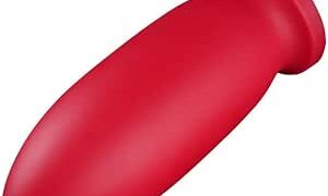 ディルド – MAPARON レッド アナルプラグ 吸盤付き 液体シリコン 七つのサイズ 3XL:10.2X30cm