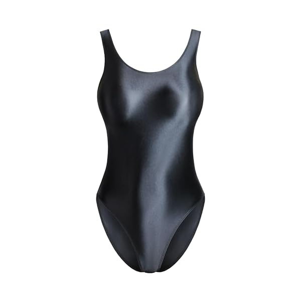コスプレ – MJINM レディース超光沢フルバック競泳水着レオタード 伸縮性 極薄素材 激密着目立つレースクイーン キャンペー…