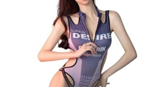 [MONEON] レースクイーン コスプレ セクシー 衣装 ハイレグ レオタード 胸開き エロ 過激 下着 かわい…