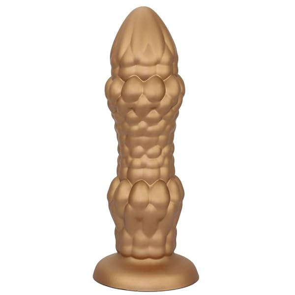 ディルド – MinYn アナルプラグ 凹凸あり 吸盤仕様 液体シリコン 三つのサイズ L：8.7cmX30cm