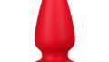 ディルド – MinYn アナルプラグ レッド 液体シリコン 吸盤付き 全四サイズ XL:7.4X16.6cm
