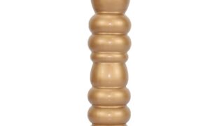 ディルド – MinYn アナルプラグ ブラウン 凹凸あり 液体シリコン 吸盤付き 三つのサイズ L:7.8×37.5cm