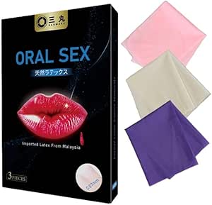 コンドーム – ORAL SEXシート【３枚入り・３種のフレーバー入り】