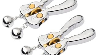 ローター – 乳首クリップ 【人気商品 SMグッズ ニップルクリップ ラビット ローラー 挟み】鈴付き ニップルクランプ 乳首開…