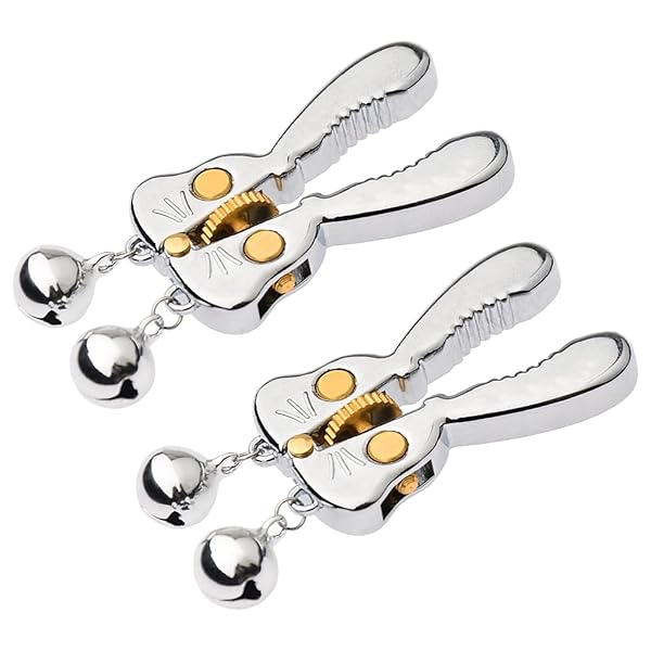 ローター – 乳首クリップ 【人気商品 SMグッズ ニップルクリップ ラビット ローラー 挟み】鈴付き ニップルクランプ 乳首開…