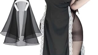 [SUNNYSTEP] 過激 シスター コスプレ 大きいサイズ S~6L コスチューム 衣装 スリット ハイウエス…