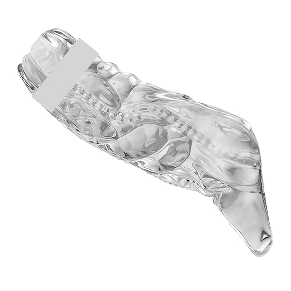 ペニスサック アダルトグッズ 男性用 柔らかい 透明 TPE製 コックリング ペニス シリコン 弾力 凹凸テクスチ…