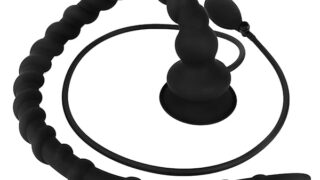 ディルド – TaRiss’s インフレート式アナルプラグ ネジ山形 シリコン ブラック