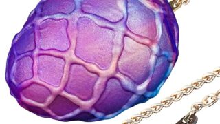 ディルド – TaRiss’s アナルビーズ アナルプラグ チェーン付き 凹凸あり 液体シリコン L 7.7cmx9.5cm