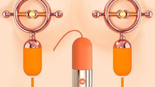 バイブ 乳首ローター 夾乳強震 強力モーター ルリングのデザイン 振動パターン 無線操縦 真空負圧 薄く密着し U…