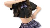 [YoiAkari] セーラー服 コスプレ 制服 JK セクシー 過激 変態 4点セット 【半袖ミニ丈トップス/ミ…