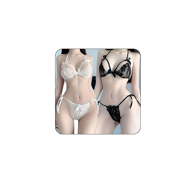 [harukita] 超 マイクロビキニ（ブラック） 極薄 水着風 極小マイクロ水着コスプレ セクシーマイクロビキ…