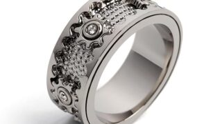 [silver KYASYA]回る 歯車リング 動画あり 機械美 シルバー 指輪 はぐるま ギミックリング 可動 …