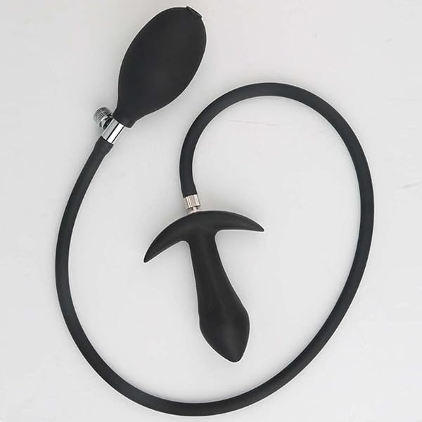 sm – Hitasi インフレート式アナルプラグ アナルビーズ 2層構造 空気注入式 手動シリコーン製 アナルバルーン ア…