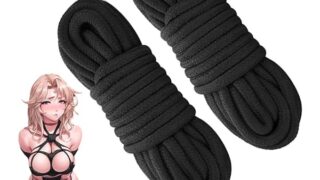 sm – SMグッズ SM 拘束ロープ 縄 亀甲縛り ひも SM拘束具 緊縛美 束縛プレイ 10M仕様 2本セット（黒）