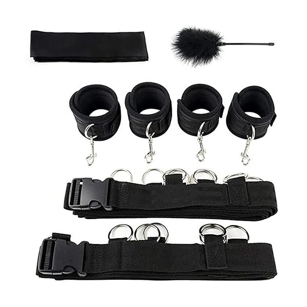 sm – SMグッズ ベッド拘束 固定ベルト SMセット 手枷 足枷 開脚 拘束具 コスプレ 男女兼用 調節可能 SM初心者