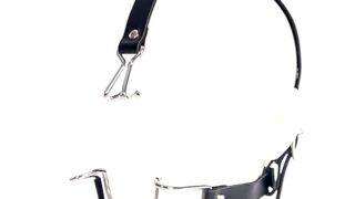 sm – 口枷鼻フック付 SMプレイ用 メタル ノーズフック 口栓 口ギャグボール 調整可能なベルト スレーブゲーム 拘束具…