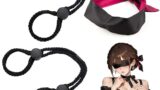 sm – 拘束具 女性用 SMグッズ アイマスク 目隠し付き 手錠 調教 束縛具 麻縄風 コスプレ アダルトグッズ 手枷 足…