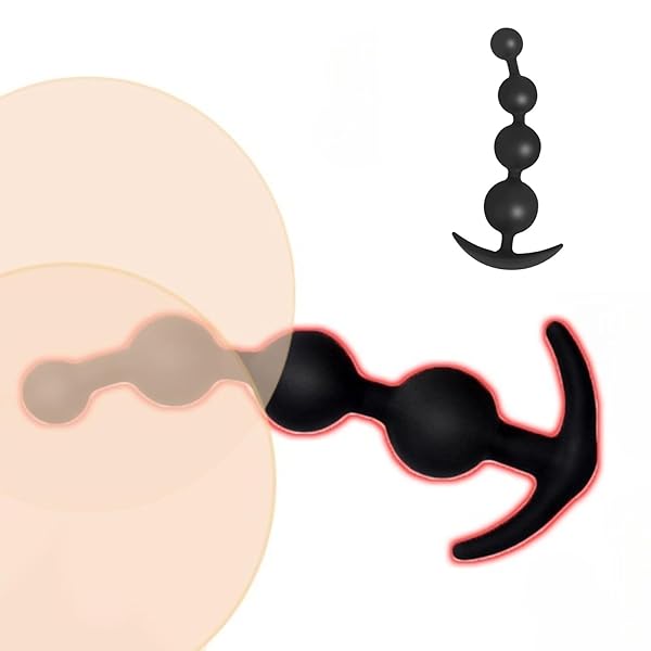 sm – アナルビーズ アナルプラグ シリコン製 柔らかい 連珠式 曲がる設計 アンカー型 女性用 アナル開発 拡張 初心者…