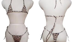コスプレ セクシー 可愛い アニマル柄 マイクロビキニ 過激 透け水着風 コスチューム ホルタ―ネック 紐パン 極…
