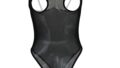 [ブラックオーメン] 過激羞恥露出半透明ハイレグ水着 コスプレ オープンクロッチ 股割れ レオタード 水着 オープ…