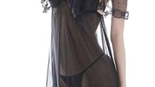 [ロカロカ] セクシー ランジェリー ベビードール オフショルダー レース キャミソール ミニスリップ