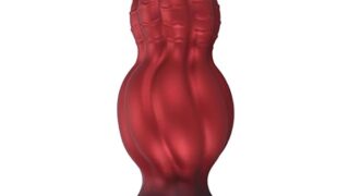 アナルディルド 極太サイズ 異形ディルド 女性用 太い柔らかいシリコンアナルプラグ アナルグッズ 瓢箪形 凹凸あり…