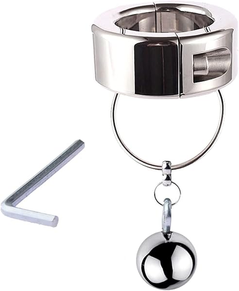 ペニスリング コックリング 陰嚢の抑制 尿道開発 睾丸の体重負荷リング 男性用 ステンレス鋼 体重を支えるエクササ…