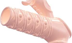 ペニスサック 激震 クリ覚醒 貫通 ペニスリング ミニローター クリトリス刺激 イボ&螺旋ヒダ刺激 柔らかい 繰り…