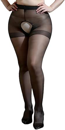 ランジェリー – [アヘガオ] オールスルーストッキング 大きいサイズ 黒 セクシー オープンクロッチ 誘惑 過激 穴あき 股開き …
