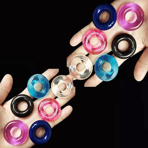 ペニスリング コックリング 12点セット 高弾力 締め付け感 シリコン製 アダルトグッズ 大人のおもちゃ