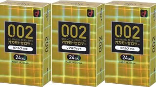 【3箱セット】オカモト コンドーム 0.02 オカモト ゼロツー リアルフィット 24個入り×3箱（計72回分）