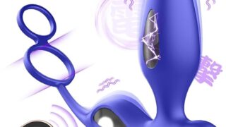 ディルド – 【微電擊刺激と振動＆ペニス責め】アナルプラグ アナルバイブ 前立腺バイブ 【5種電撃刺激＋9種強力振動+ペニスリン…