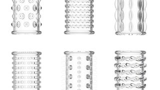 コンドーム – ペニスサック イボ付き シリコン製 スリーブ 夫婦 恋人 情趣グッズ アダルト グッズ 6点セット 透明