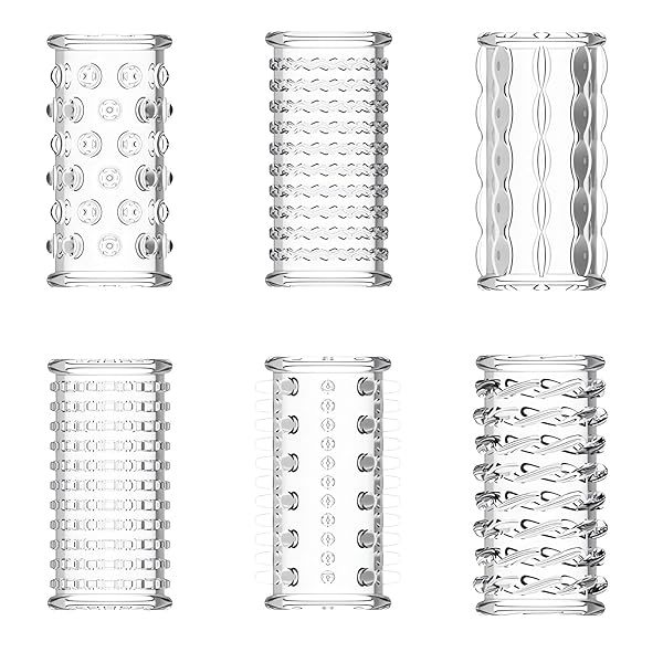 コンドーム – ペニスサック イボ付き シリコン製 スリーブ 夫婦 恋人 情趣グッズ アダルト グッズ 6点セット 透明