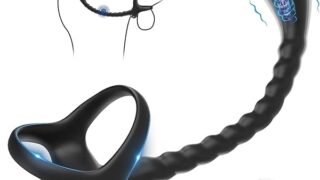 AiFox ペニスリング 亀頭バイブ 10種振動刺激 アナルプラグ 遠隔可能 リモコン付 前立腺 電動 アナル開発…