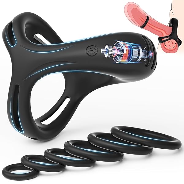 AiFox ペニスリング コックリング ペニスバイブ 10種強力振動 三角リング【竿&玉袋＆根元ロック】締め付け感…