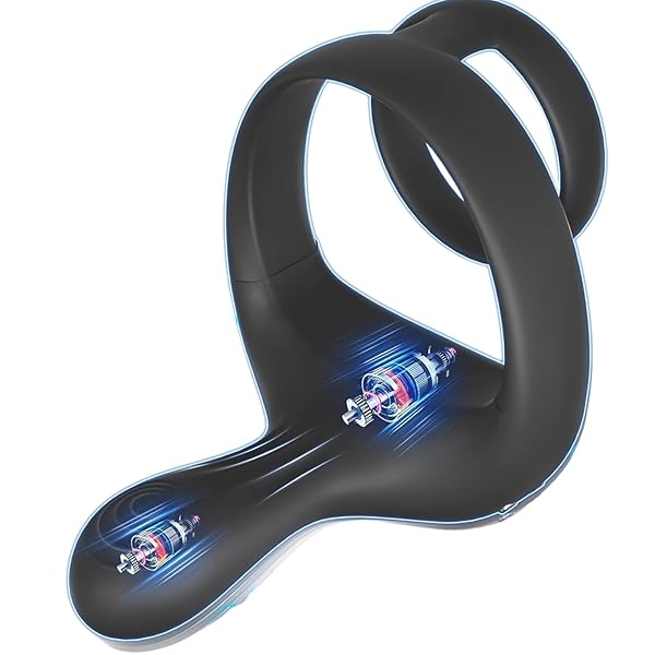 Aomuning電動コックリング 前立腺 バイブ 3 in 1 あだるとグッズ 男性 人気【ダブルリング 9種類振…