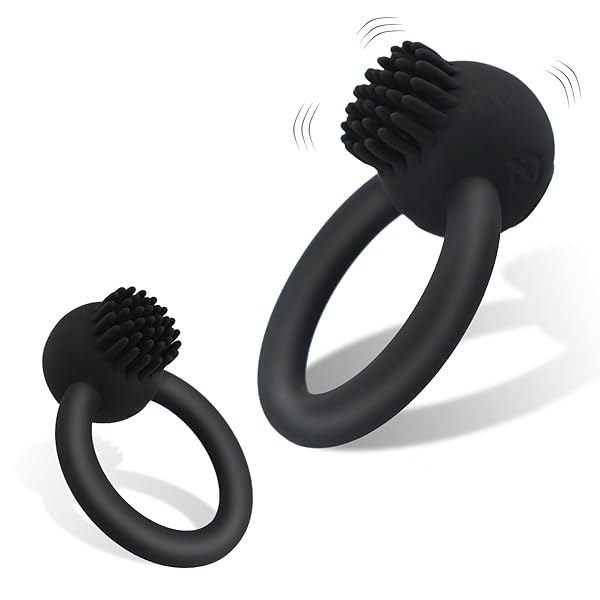 ペニスリング、振動旋回リング、男性用Gスポット刺激乳首、10種類の強力な振動付き、男女兼用、高弾性防水、静音USB…