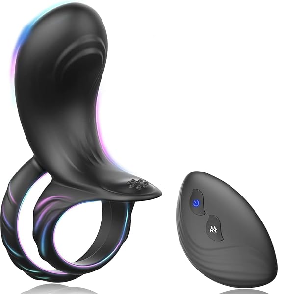 Hisecret ペニスリング コックリング 電動バイブ 10種類振動モード 遠隔操作 Gスポット責め クリトリス…