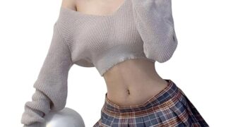 ランジェリー – [Joyasslly] JK コスプレ セクシー レディース 女子高生 制服 誘惑 長袖セーター ミニスカート セ…